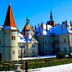 Тур зимой в Карпаты с посещением замка Шенборна