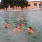 Зимний отдых в Карпатах, Берегово купание в термальных бассейнах