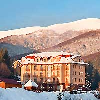Гірський ландшафт Пилипець, в новорічному турі в Карпати 2023