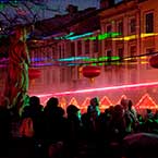 Лазерное шоу во Львове на Новый год