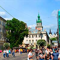 В программе тура во Львов на 4-5 дней площадь Рынок